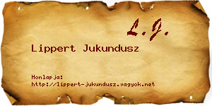 Lippert Jukundusz névjegykártya